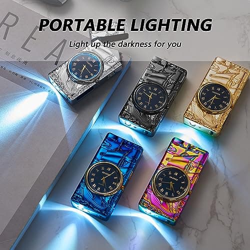 BABOBIU Electric Lighter Plasma Lighter Rechargeable Windproof Flameless Arc Lighters with USB Fast Charging Cool Sailboat Lighters Gift for Father's Day, Christmas, Birthday (Black) - Thumbnail 4