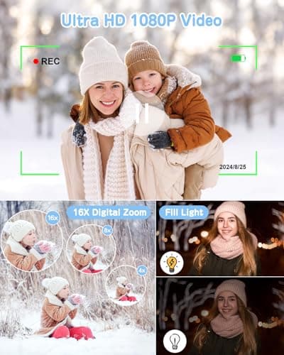 Instant Camera, Dual-Lens Kids Camera Christmas Birthday Gifts, 48MP 1080P Selfie Instant Print Cameras for Kids, Toddle Digital Camera Toy for Girls Boys Age 3 4 5 6 7 8 9 10 (Black) - Thumbnail 4