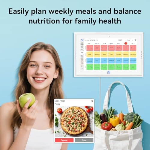 Missfly 15.6 Inch Smart Digital Wall Calendar with Touch Screen, One-Touch Video Call & AI Voice Control, Syncs with Google & Apple Calendar, Easy Operation Daily Planner, Practical Gift for Elderly Seniors & Parents - Thumbnail 2