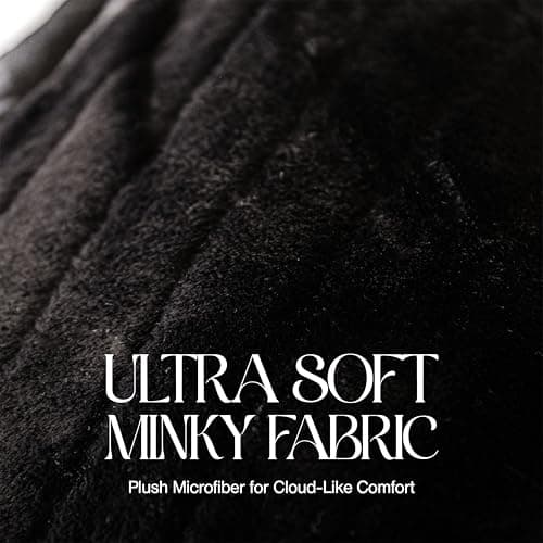 Minky Designs Jaguar Black Minky Blanket – Ultra Soft Faux Fur Throw Blanket for Couch, Bed & Home – Fluffy, Warm & Luxurious – Posh Collection (Large, 60x72) - Thumbnail 5