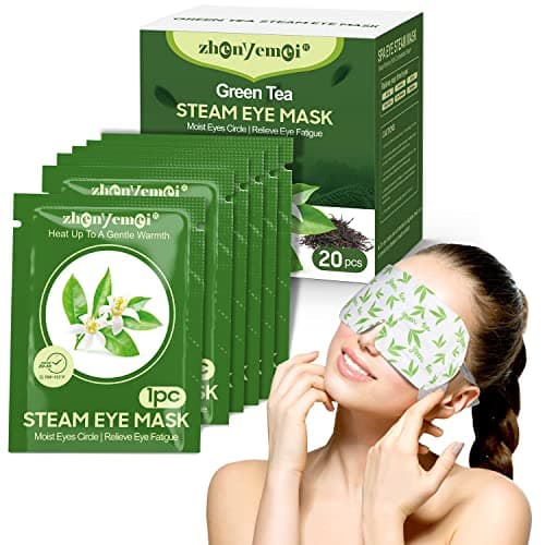 ZHENYEMEI 18 Pack Self Heating Eye Mask,6A Silk Cotton Material Steam Eye Mask, Self Heated Warm Compress For Fast Relief Of Dry Eyes, No Microwave Needed, Eye Treatment Products For Dry Eye Relief - Image 1