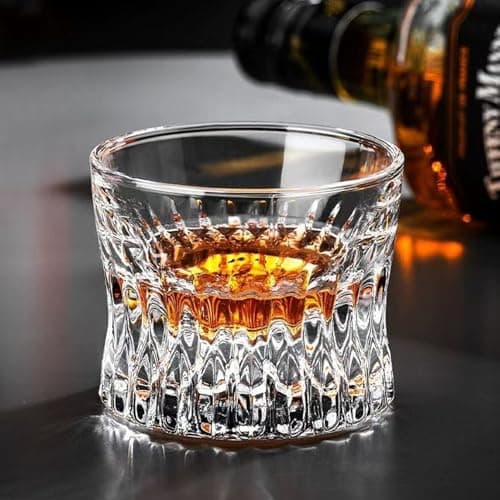 ANCRIA Whiskey Glass Set of 6 – Premium Lowball Glasses (4 oz) forScotch Cocktail Rum Cognac Vodka Liquor – Crystal-Clear Old Fashioned Glasses Perfect Holiday Gifts - Thumbnail 3