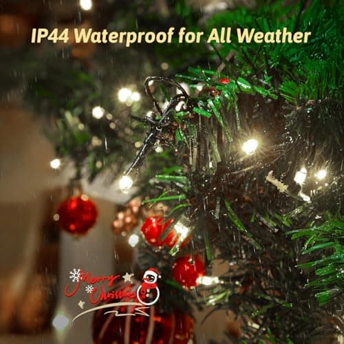 Domolli Christmas Lights 1000 LED 328 FT, Waterproof Christmastree Lights with 8 Modes, Remote Control 3 Timers & Memory Function Xmas Decorations for House and Holiday (Cool White) - Thumbnail 6