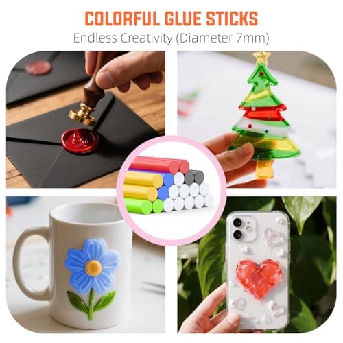 Mothers Day Gift, Cordless Hot Glue Gun Gifts Kit for Mom Grandma, 30s Fast Heating & 50PCS Premium Mini Glue Sticks, Rechargeable, Compact & Portable, Auto Shut-Off, Perfect for DIY, Crafts & Repairs - Thumbnail 2