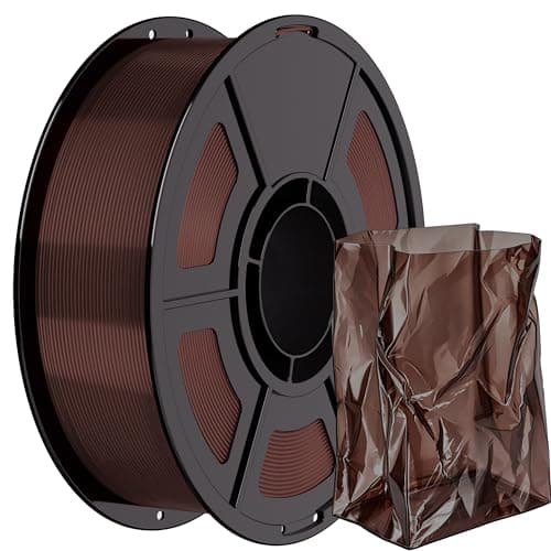 IEMAI HF PLA 3D Printer Filament 1.75mm, High Flow Transparent Filament, ±0.02mm Dimensional Accuracy, Smooth Stable Printing for FDM 3D Printers, PLA Transparent Brown