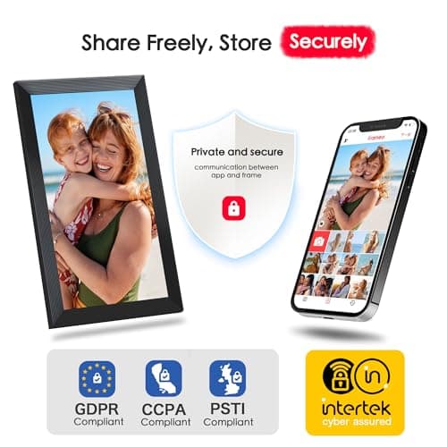 Digital Picture Frame, Frameo 15.6 inch Large Digital Photo Frame WiFi, 1920 * 1080 IPS FHD Touchscreen, 32GB Storage, Instant Share Photo Video, Gift for Mom - Thumbnail 6