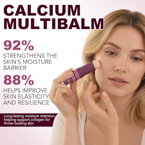 BKKTfBWK Collagen Infused Solid Moisturizing Balm Stick – Portable Skincare for Instant Hydration & Soothing, Improves Elasticity & Youthful Glow, Travel-Friendly Face & Body Balm, 1PC - Thumbnail 3