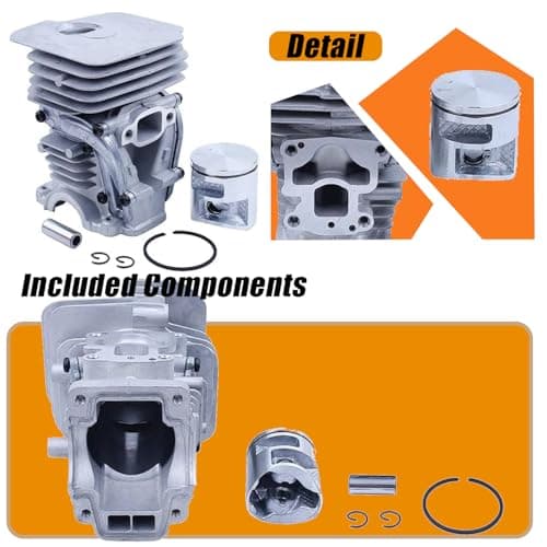 41mm 435 Cylinder Piston Kit ， For Husqvarna 435 435E 440 440E 435 II 440 II For Jonsered CS2240 Chainsaws - Complete Replacement Parts for OEM 504735101, 504735102, 504735103, 504735105 - Thumbnail 3