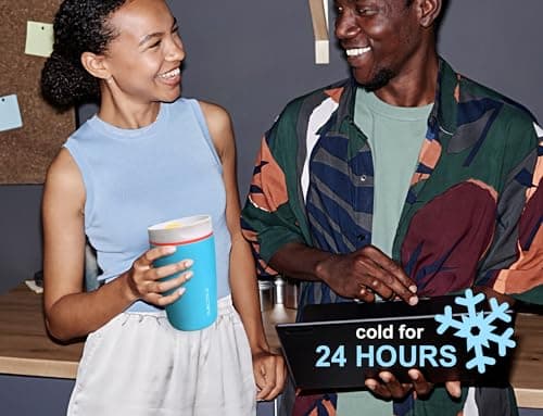 DLOCCOLD Insulated Stainless Steel Coffee Tumbler with Spill Resistant Lid, Reusable Iced Coffee Cup, Cup Holder Friendly Travel Coffee Mug, 12oz - Thumbnail 5