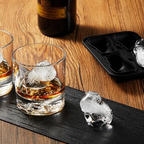 ACOOKEE Capybara Ice Cube Tray Fun Shapes, Odd Novelty Cute Capybara Gifts Stuff, 2.2" Large Silicone Whiskey Ice Mold for Cocktails,Bourbon,Brandy, w/Funne - Thumbnail 2