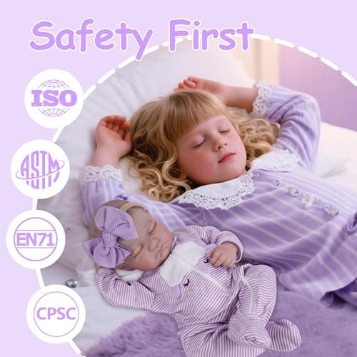 Milidool Realistic Reborn Baby Dolls - 20 Inch Lifelike Newborn Baby Doll Girl Real Life Baby Dolls with Weighted Soft Body Baby Gift with Accessories for 3+ Year Old Kids Girls Gifts, Pretend Play - Thumbnail 3