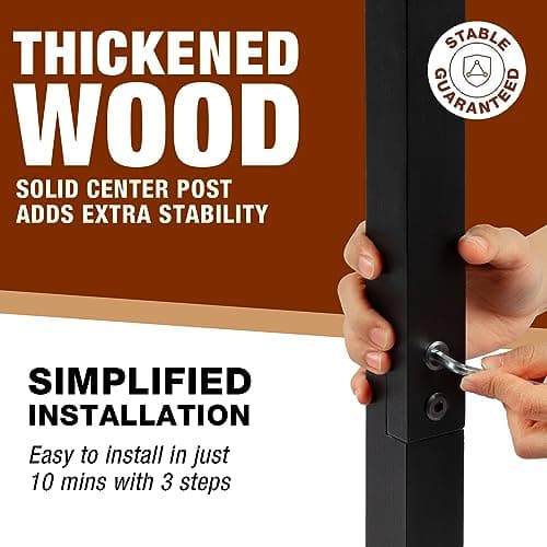 Ghosthorn Fishing Rod Holders for Garage 360 Degree Rotating Fishing Pole Rack, Floor Stand Holds up to 16 Rods Wood Fishing Gear Equipment Storage Organizer, Fishing Gifts for Men Women - Thumbnail 3