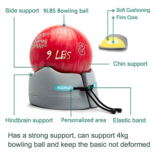 BAKLUCK Travel Pillow for Airplane Neck Chin Support Memory Foam Machine Washable Adults Unisex Neck Pillows for Travel Airplane Sleeping Car Office Grey Small - Thumbnail 2