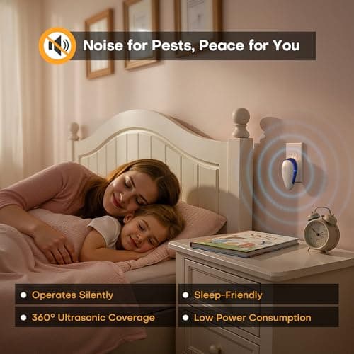 Cozlite 2026 Upgraded Ultrasonic Pest Repeller, 4-Pack Pest Repellent Ultrasonic Plug in for Mice, Roaches and Spiders, Indoor Mouse Repellent for Home, Kitchen and Garage, White - Thumbnail 6