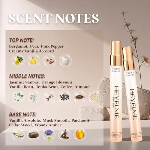 Pheromones Perfumes for Women Mini: Long Lasting Extrait De parfum - Creamy Vanilla Perfume Oil with Citrus Accents & Warm Amber Musk Blend - Strong Intensity Travel Size Spray 0.41 fl Made in USA - Thumbnail 2