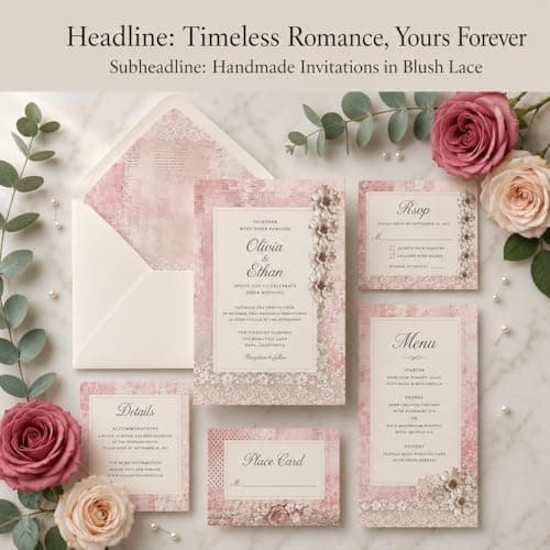 Vintage Scrapbook Paper Pad, 6x6 Shabby Chic Lace Texture Aesthetic Craft Paper, Decorative Junk Journal Supplies for Mixed Media, Card Making, Decoupage & DIY Art (Blush) - Thumbnail 5