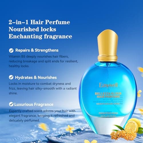 EASYWELL Hair Perfume for Women, Leave In Conditioner Spray, Mothers day gifts, Hair Spray Women with Vitamin B5, Osmanthus Aroma, 2.5 Fl Oz - Thumbnail 2