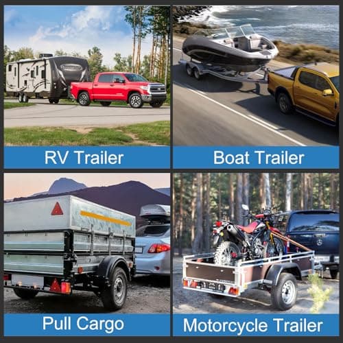 Vullteeon Adjustable Trailer Hitch-Drop Hitch for 2 inch Receiver, 6 Inch Drop/Rise, 2" & 2-5/16" Ball Hitches 12,500 LBS GTW, Aluminum Truck Hitches with Two Anti-Theft Pins Locks - Thumbnail 6