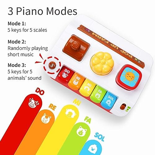 STAPAW Montessori Pop Up Toy for Babies 6-12 Months - 3 Modes Cause and Effect Toys for 1 Year Old Boy Girl, Sensory Fine Motor Skill Developmental Toddler Toy - Thumbnail 4