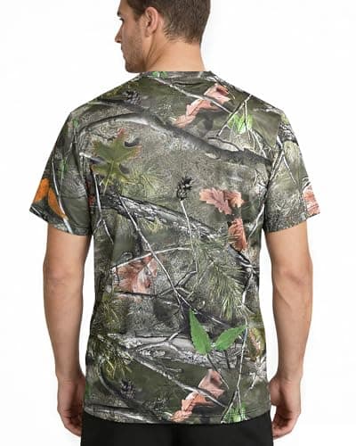 ARRIS Ghost Veil Camo Performance Short Sleeve Shirt for Men – Lightweight Stretch Tee with Elastic Thread Stitching, 4-Way Stretch, UV Protection & Cooling Breathable Outdoor Fabric - Thumbnail 2
