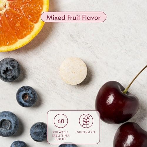 Bariatric Advantage Chewable Advanced Multi EA - High Potency Daily Multivitamin with Iron for Bariatric Surgery Patients - Mixed Fruit Flavor - 60 Count - Thumbnail 3