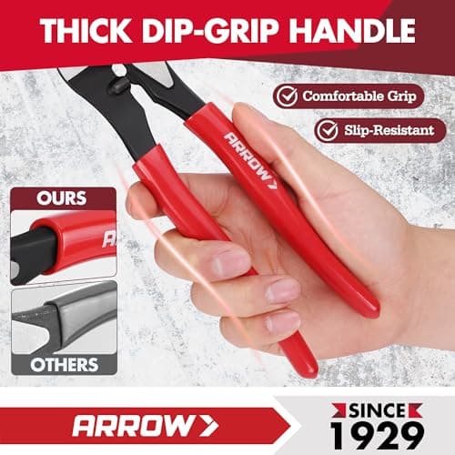 ARROW 9.5” Cable Cutter High Leverage, Wire Cutters Heavy Duty with Thick Dip-Grip Handle, CR-V Steel, Cutter Tool for 4/0 Aluminum, 2/0 Soft Wire, and 100PR 24AWG Communications Cable - Thumbnail 5
