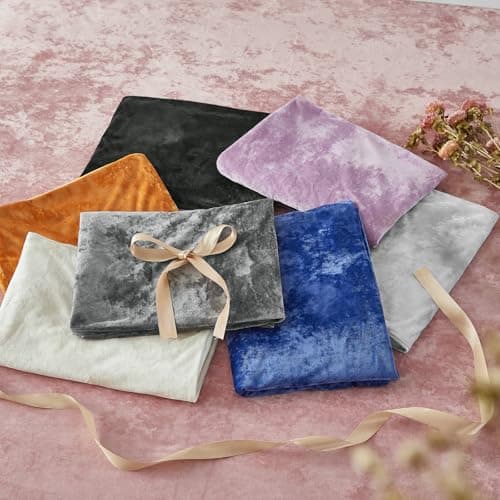 BEDELITE Velvet Body Pillow Cover with Zipper, Soft and Plush 20x54 Long Pillow Case, Velvety Smooth and Cozy Body Pillow Pillowcase for Bedroom and Couch, for All Seasons(Dusty Pink) - Thumbnail 6