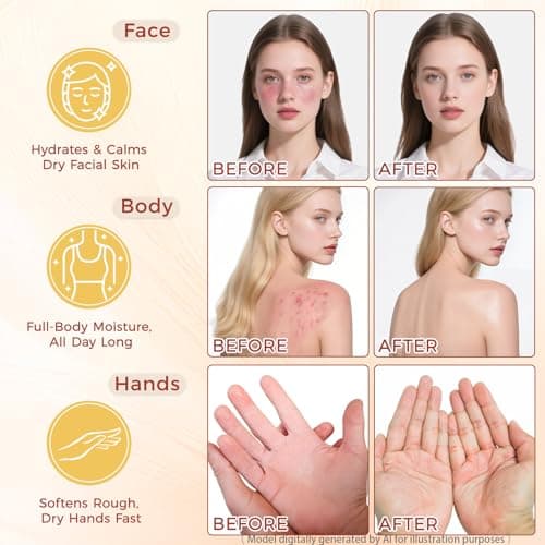 Mokasakiso Beef Tallow for Skin,Tallow and Honey Balm,Organic Grass-Fed Beef Tallow Balm with Honey, Face and Body Moisturizer(60g) - Thumbnail 3