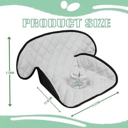 MOOB Waterproof Car Seat Protector - 2 Pack Premium Carseat Liner for Babies & Toddlers, Machine Washable & Quick-Dry, Anti-Slip Backing, Potty Training Pad for Infant Car Seat & Stroller (Grey) - Thumbnail 2