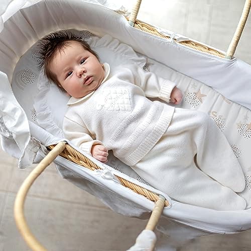Gllquen Baby Bassinet Sheets 4 Pack, Breathable Cozy Fitted Mattress Sheet, Elastic Travel Crib Fashionable Pattern, Standard Cradle Safe Sheets for Baby Boys Girls 32"x16"(Rainbow) - Thumbnail 2