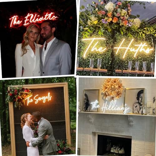 LC Sign Custom Neon Sign, LED Name Signs Customizable for Wedding Events Prom, Personalized Led Neon Light Gifts for Bedroom Wall Decor, Office Coffee Bar Shop Business Signs - Thumbnail 4