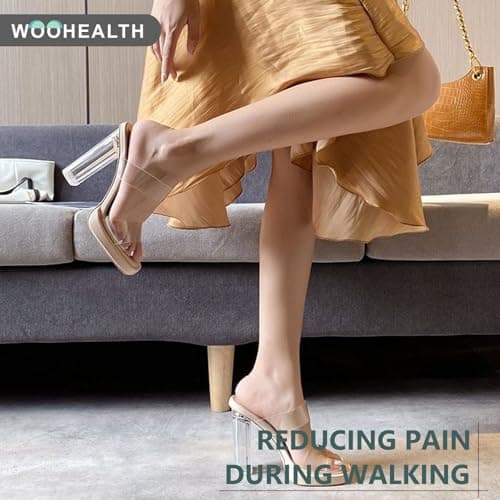 WOOHEALTH Metatarsal Pads for Women, Ball of Foot Cushions (2 Pairs Foot Pads) for Morton's Neuroma, Callus, Metatarsalgia & Forefoot Pain Relief (Apricot) - Thumbnail 6