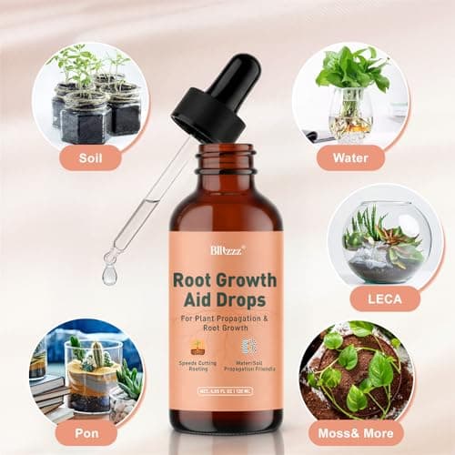 Root Drops Liquid Rooting Hormone for Cuttings | Fast Propagation Drops, Stronger Roots, Less Shock | Works in Water, Soil, Leca, Moss | for All Indoor Houseplants Like Pothos, Monstera (4 oz*2) - Thumbnail 5