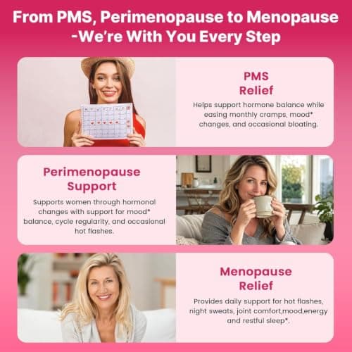 Menopause Supplements for Women - Menopause Support Gummies, Perimenopause, - Thumbnail 6