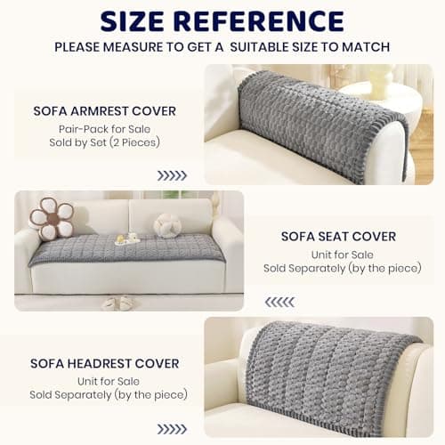 Royhom Couch Cover for Dogs Washable, Soft Thick Pet Couch Covers for Sofa, Pawcart Couch Protector Pet Friendly, Furniture Covers Dog Mat for Couches and Sofas (Grey, 27.6 x 70.9 Inch) - Thumbnail 3