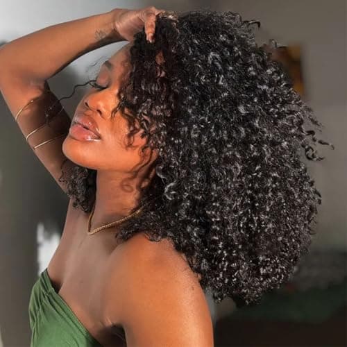 YWIGS Burmese Curly Human Crochet Hair for Miracle Knots 22" NC 100 Strands - Thumbnail 4