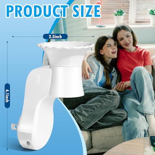 FIRIK WallFlower Plug in, Wall Fragrance Plug in Compatible with Bath and Body Works Wallflowers Refills, ETL Certified, Home Fragrance Accessories Plug for Home, Office, 2 Pcs - Thumbnail 6