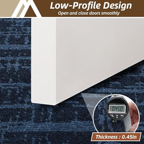 COSY HOMEER Door Mat 24" x 60" Non-Slip Washable Entryway Rug,Dirt Trapper Door Mat Indoor Entrance,Stain Resistant Absorbent Welcome Mats for Front Back Doormats and Wet Shoes,Navy Blue - Thumbnail 4