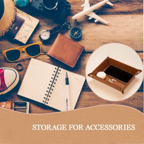 Best Husband Ever Gifts for Husband from Wife PU Leather Valet Tray & Keychain, Unique Gifts for Him Husband Who Has Everything at Birthday Valentines Day Christmas Anniversary - Thumbnail 6