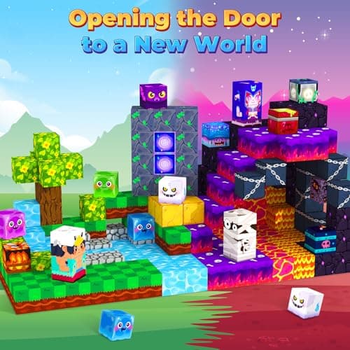 Magnetic Blocks Games Building Toys for 3-16 Year Old Boys Girls, Toddler Kids Magnetic Cubes Tiles Sensory Montessori Education Learning Travel Toys Ages 3+ Halloween Birthday Party Favors Gifts - Thumbnail 4