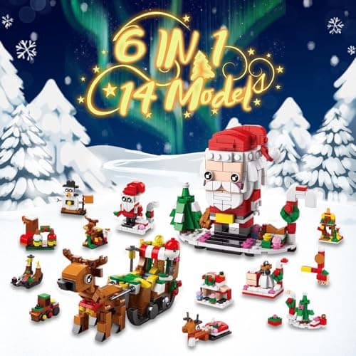 Advent Calendar 2025 Christmas Building Toy for Kids,12 Days Building Blocks Toys Holiday Countdown Calendars, 6 IN 1 Santa Claus Blocks, Stuffers for 6-12 Year Old Boys Girls Teen Gifts - Thumbnail 6