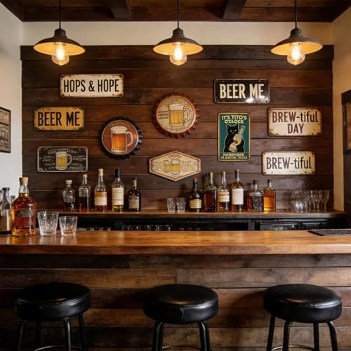 Funny Bar Signs IT'S TITO'S O'CLOCK Black Cat Poster Man Cave Sign Vintage Bar Sign Bar Wall Decor 12" * 8" funny signs for man cave decor college apartment posters for men alcohol gifts cool stuff for your room - Thumbnail 2