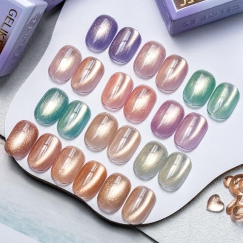 gelike ec Cat Eye Gel Polish Set: 1 Sec 12D Magnetic Shine - Image 1