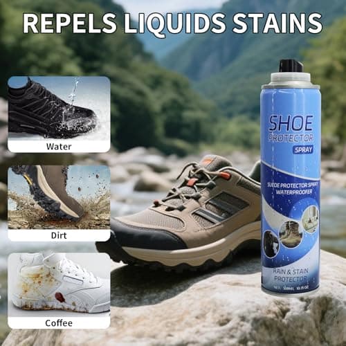 Shoe Protector Spray, Suede Protector Spray 10.15Oz, Rain & Stain Waterproof Protection for Sneaker, Handbags, Purses, Boots, Suede, Leather, Nylon, Fabric, Canvas, Nubuck - Thumbnail 2