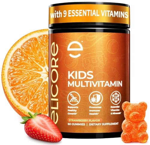 ELICORE Kids Multivitamin Gummies – 12 in 1 Kids Gummy Vitamins – Growth Chewable Multivitamin for Toddlers and Teens – Immune, Brain & Focus Support – GMO-Free, Gluten-Free – 2 Months Supply - Image 1
