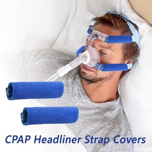 8-Pack CPAP Headgear Covers - CPAP Strap Covers CPAP Strap Cushions Pads Compatible for CPAP Headband Cover, Extend CPAP Strap Useful - Thumbnail 4