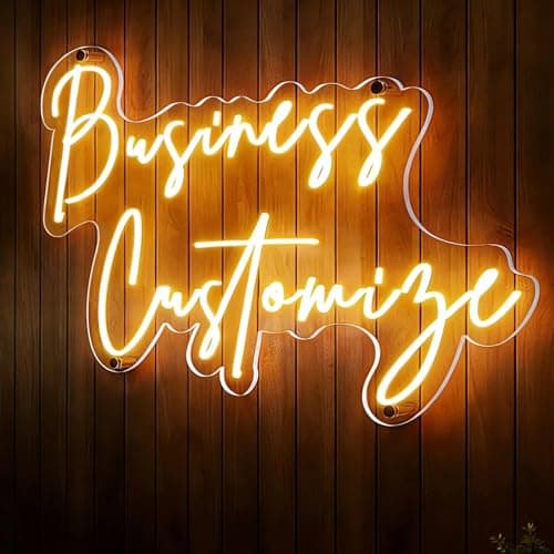 Custom Neon Signs, Neon Name Sign Customizable for Business Backdrop - Image 1