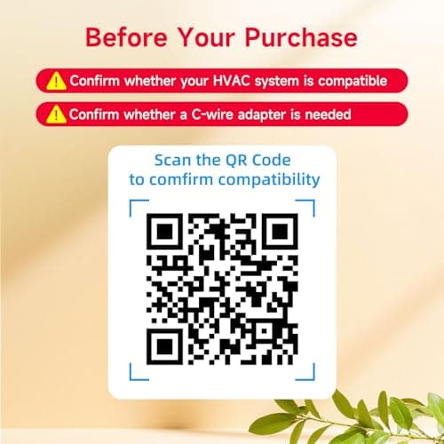 Smart Thermostats for Home, WiFi Thermostats Compatible with Alexa and Google Assistant,7day x 8period Programmable Control Tuya/Smart Life, Energy Saving, C-Wire Require (Black) - Thumbnail 2