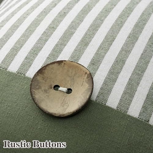 ASPMIZ Linen Throw Pillow Covers 20x12 Set of 2, Boho Farmhouse Couch Pillow Cover with Rustic Buttons, Soft Decorative Cushion Covers for Sofa, Bedroom, Living Room, Home Decor, Green - Thumbnail 5