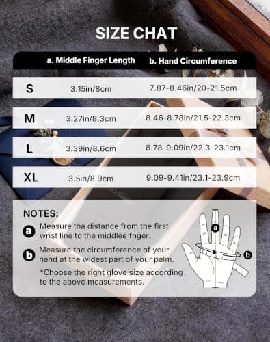 AXEVMEN Cycling Gloves Thin Winter Gloves for Women & Men Touchscreen Gloves for Running Biking Driving, Hiking,Outdoor Sports - Thumbnail 6